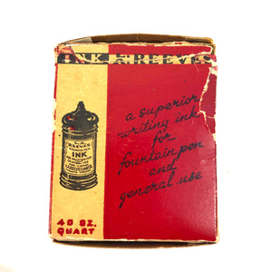 Ink Bottle, L.A.Reeves Ink Co. Red