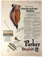 Parker Duofold , Pressureless Writing, MacLean's Magazine, November 15, 1928