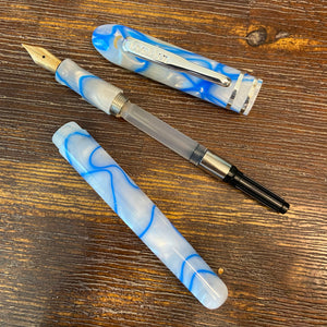 Conklin Powder Blue Pearl Symetrik Fountain Pen