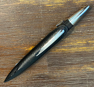 Jorg Hysek Carbon Pinstripe Fountain Pen with sleeve