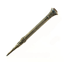 Load image into Gallery viewer, Victorian Pencil, Nickel plated, citrine stone