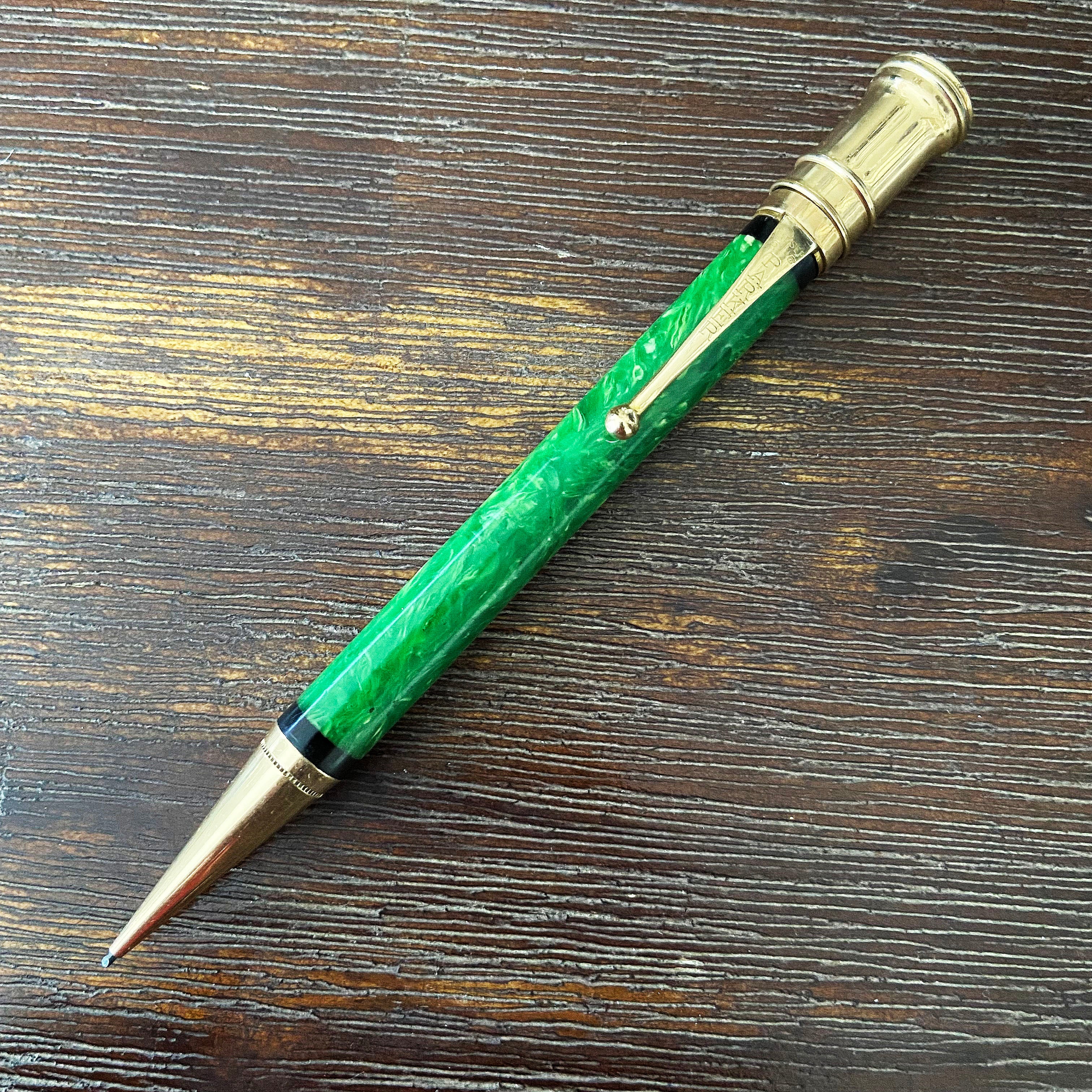 PARKER DUOFOLD Green PT ボールペン Parker Duofold, Green