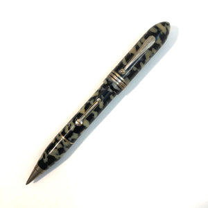 New Bankers, Double ended, Fountain Pen & Pencil, Pearl & Black marble
