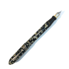 Load image into Gallery viewer, New Bankers, Double ended, Fountain Pen &amp; Pencil, Pearl &amp; Black marble