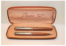 Load image into Gallery viewer, Parker 51 Aerometric Cocoa set, Lustraloy,  Fountain Pen &amp; Pencil