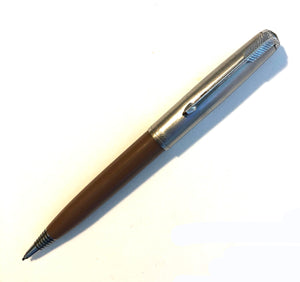 Parker 51 Aerometric Cocoa set, Lustraloy,  Fountain Pen & Pencil