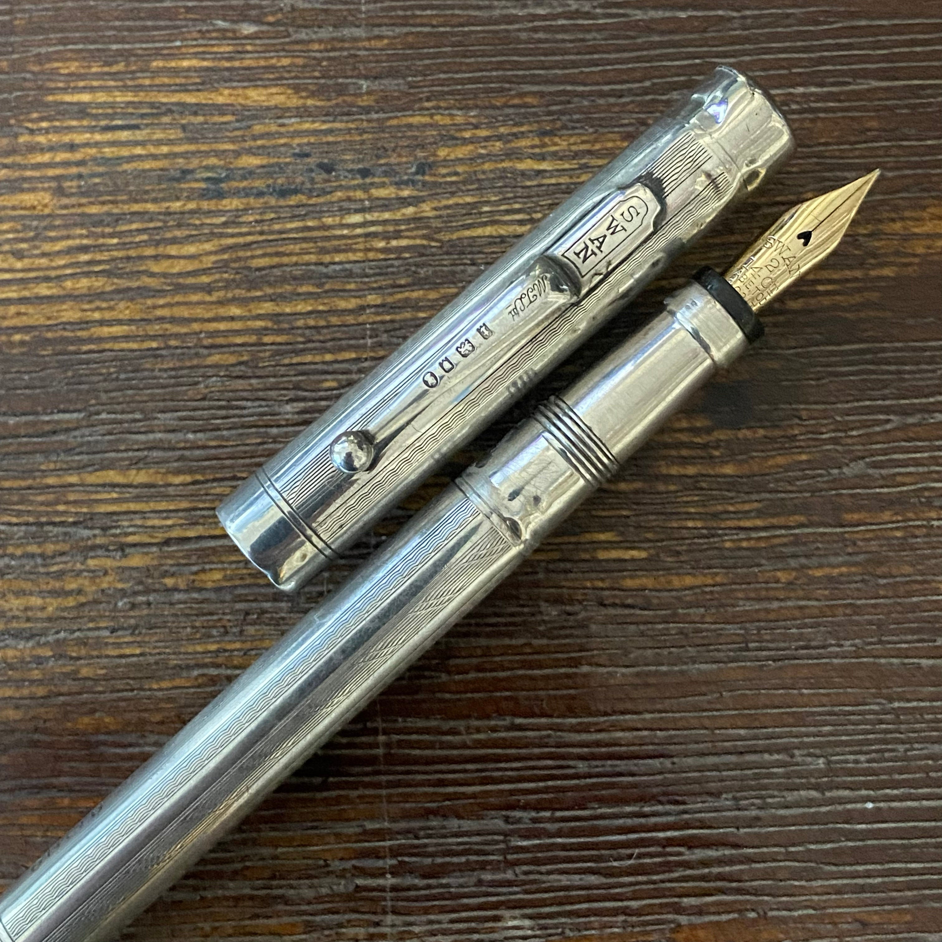 Swan Mabie Todd & Co. Sterling Silver Leverless Fountain Pen
