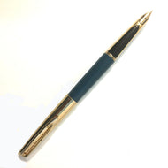 Waterman c/f, Turquoise barrel. GF cap