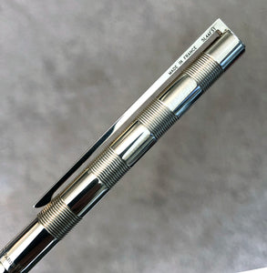 S.T.Dupont Les Classiques, Checkered Lined pattern, Silver Plated