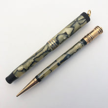 Load image into Gallery viewer, Parker Duofold, Lady Junior Deluxe, black-veined pearl, Set Fountain Pen &amp; Pencil