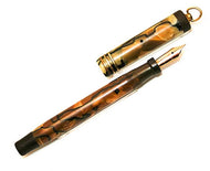 Lady Parker Duofold ring-top Junior Deluxe, black-veined pearl