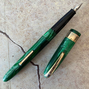 Wearever Zenith, Green set, Fountain pen & Pencil