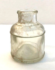 Ink Bottle, clear glass