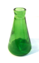 Load image into Gallery viewer, Conical Flask, green glass