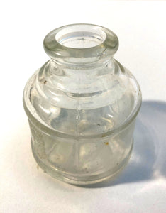 Ink Bottle, clear glass