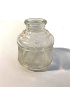 Ink Bottle, clear glass
