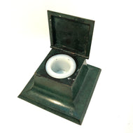 Inkwell, Bradley & Hubbard, green metal