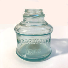 Load image into Gallery viewer, Ink Bottle, Underwood&#39;s , Clear green glass, empty