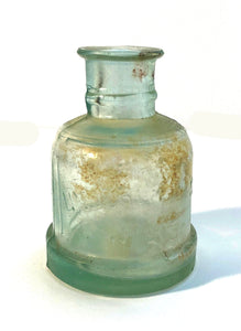 Ink Bottle, Underwood's Green glass, empty