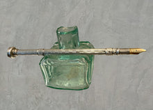 Load image into Gallery viewer, Ink Bottle, Green glass, empty