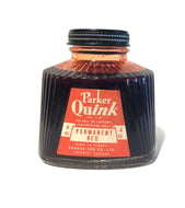 Ink Bottle, Parker Quink, Red