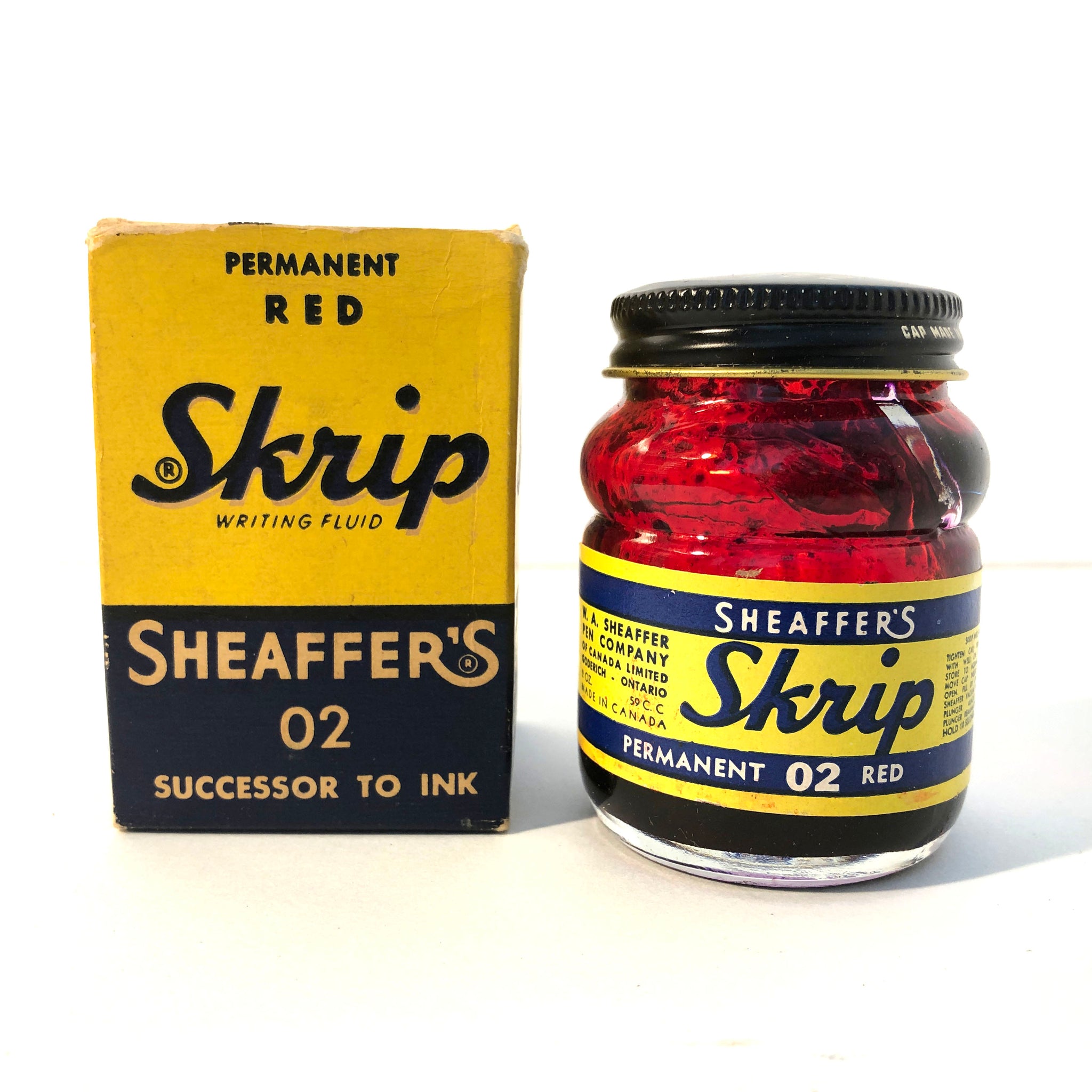 Sheaffer Script Ink Ink Bottle, Sheaffer Skrip, Red