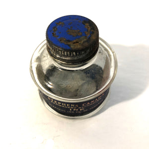 Ink Bottle, Stephens Blue-Black, empty