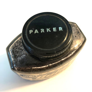 Ink Bottle, Parker Permanent Black , empty