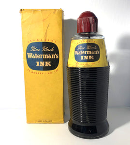 Ink Bottle, Waterman, Blue Black