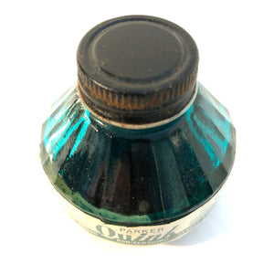 Ink Bottle, Parker Quink, Green
