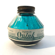 Ink Bottle, Parker Quink, Green