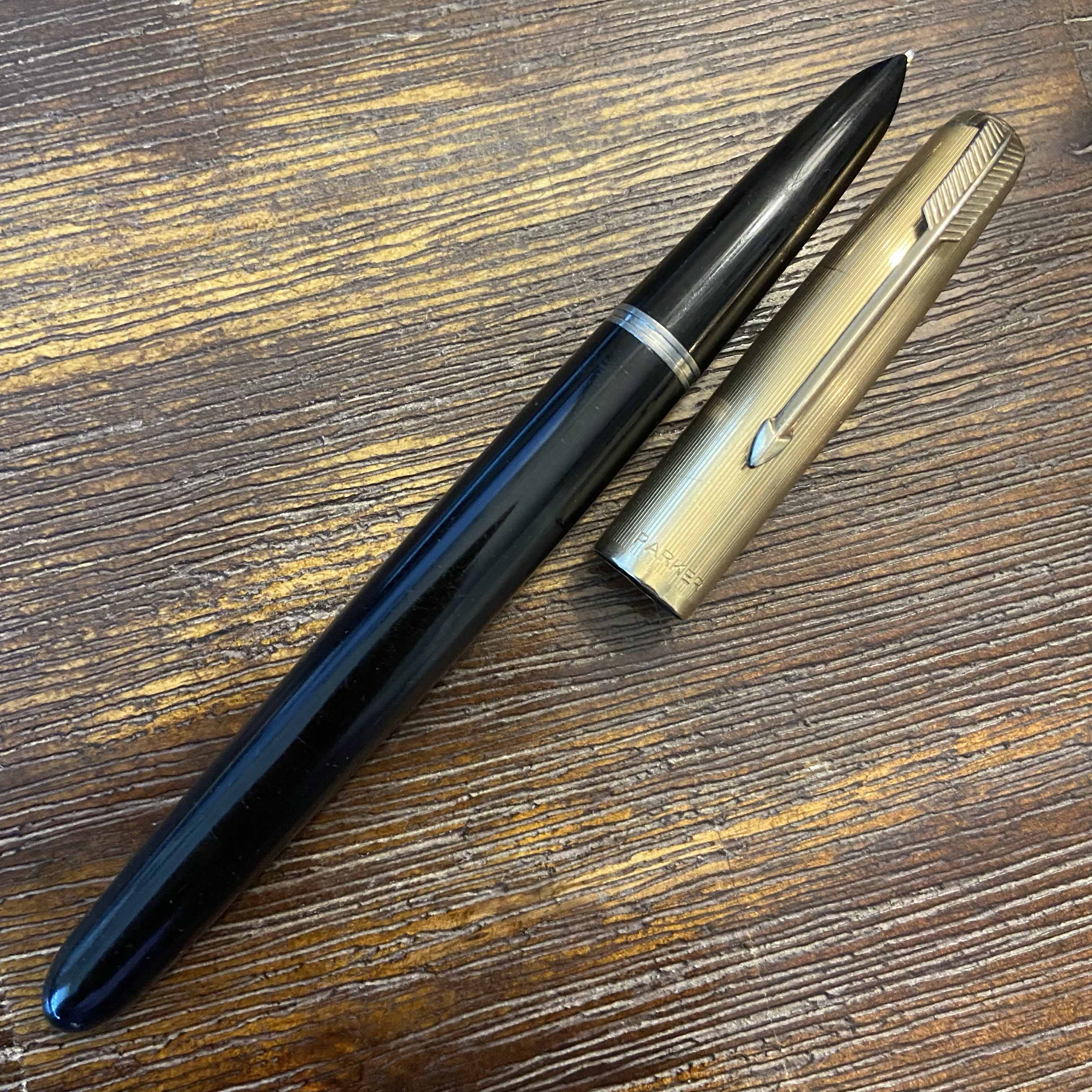 Parker 51 Aerometric, G/F Cap Black barrel