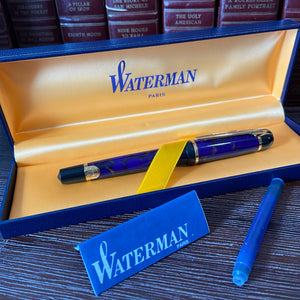 Waterman Phileas (Mineral) Blue Marble Fountain Pen
