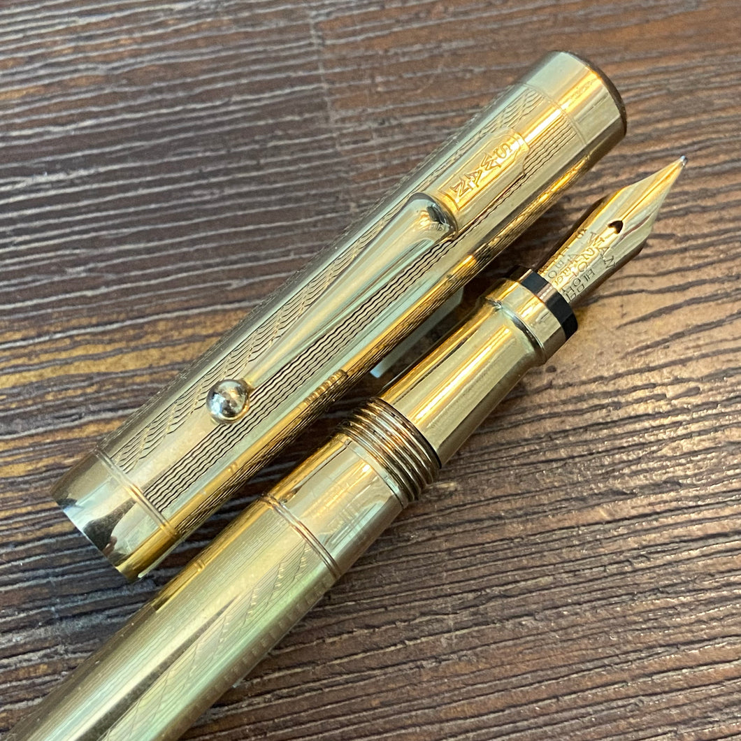 Swan Mabie Todd & Co. 9k Gold Leverless Fountain Pen