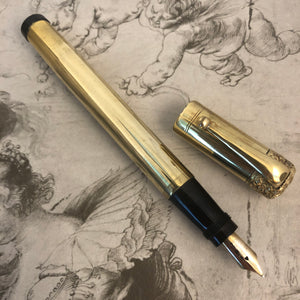 Waterman Safety 18K gold overlay