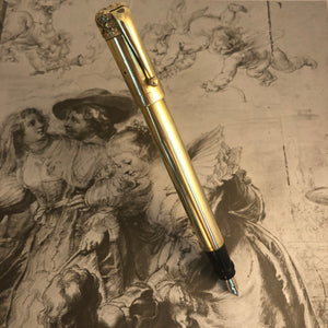 Waterman Safety 18K gold overlay