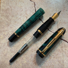 Load image into Gallery viewer, Waterman Philéas,  Green Marble Fountain Pen