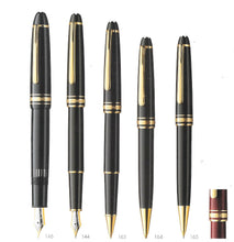 Load image into Gallery viewer, Montblanc 163 black barrel &amp; section , Classic Meisterstuck Rollerball
