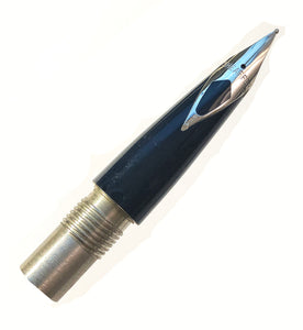 Sheaffer Chrome, Triumph "Desk Pen" Cartridge fill, Black nib & section, Medium