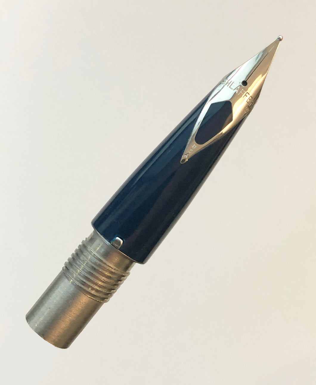 Sheaffer Triumph Cartridge pen, Blue, Chrome nib & section, Medium