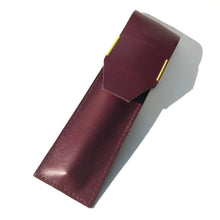 Load image into Gallery viewer, Pen Case, Burgundy leather