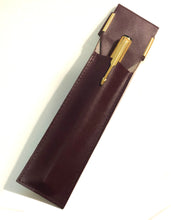 Load image into Gallery viewer, Pen Case, Burgundy leather