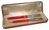 Waterman, Lever-fill Red set