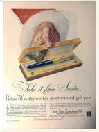 Parker 51 Christmas Ad, copr. 1947