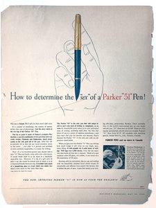 Parker 51, determine the "sex" of a, MacLean's May 15, 1953