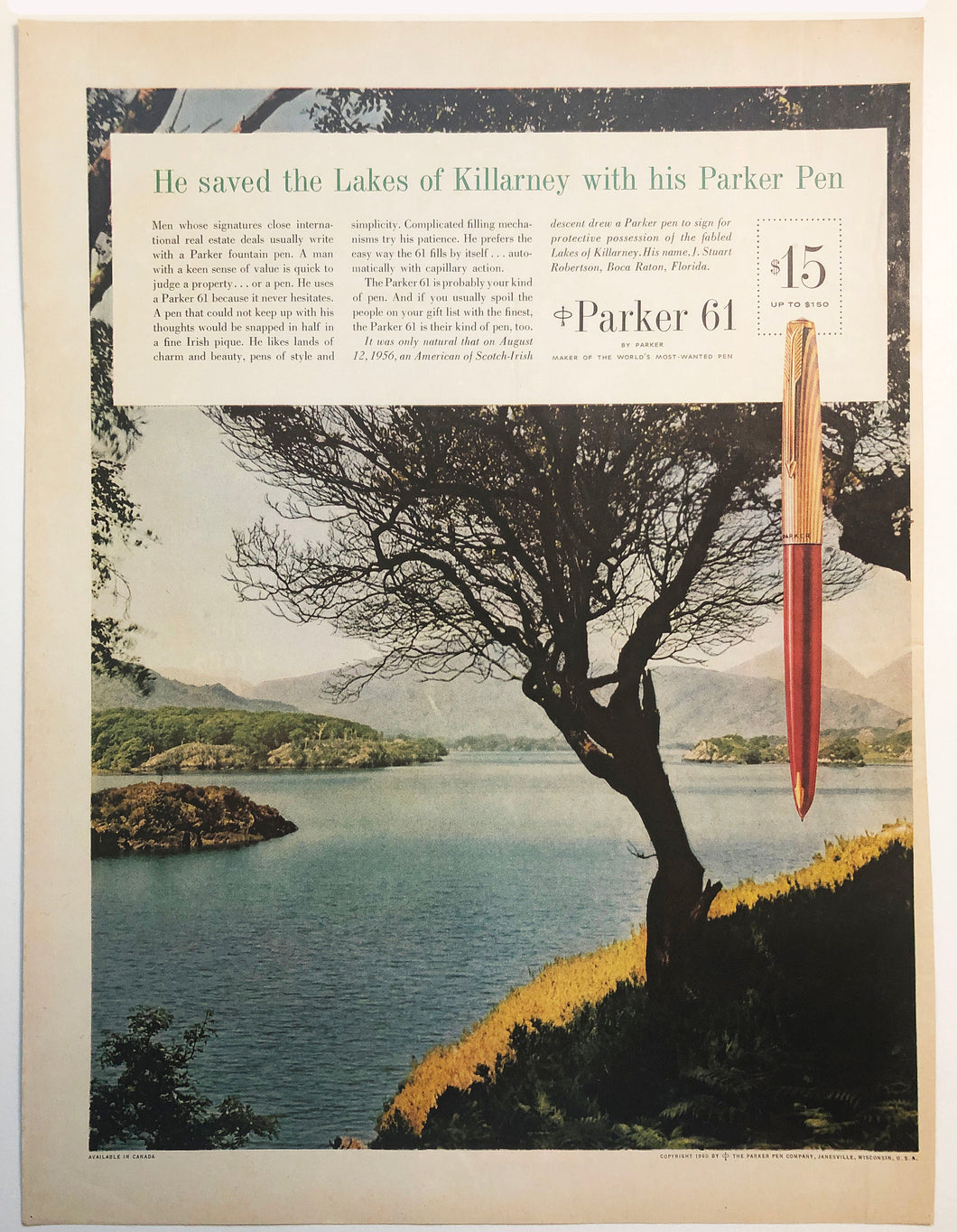 Parker 61, Life Magazine, copr. 1960