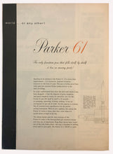 Load image into Gallery viewer, Parker 61, Double page spread, copr. 1958