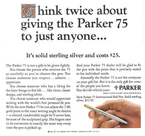 Parker 75, Sterling Silver Ciselé, Ballpoint