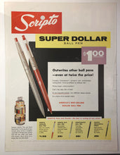 Load image into Gallery viewer, Scripto, Dollar pen, Life Magazine August 25, 1958