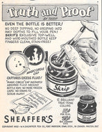 Sheaffer's Skrip Ink, Copr. 1950